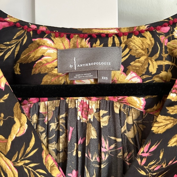 Anthropologie Deep V Tunic Blouse - Picture 5 of 8